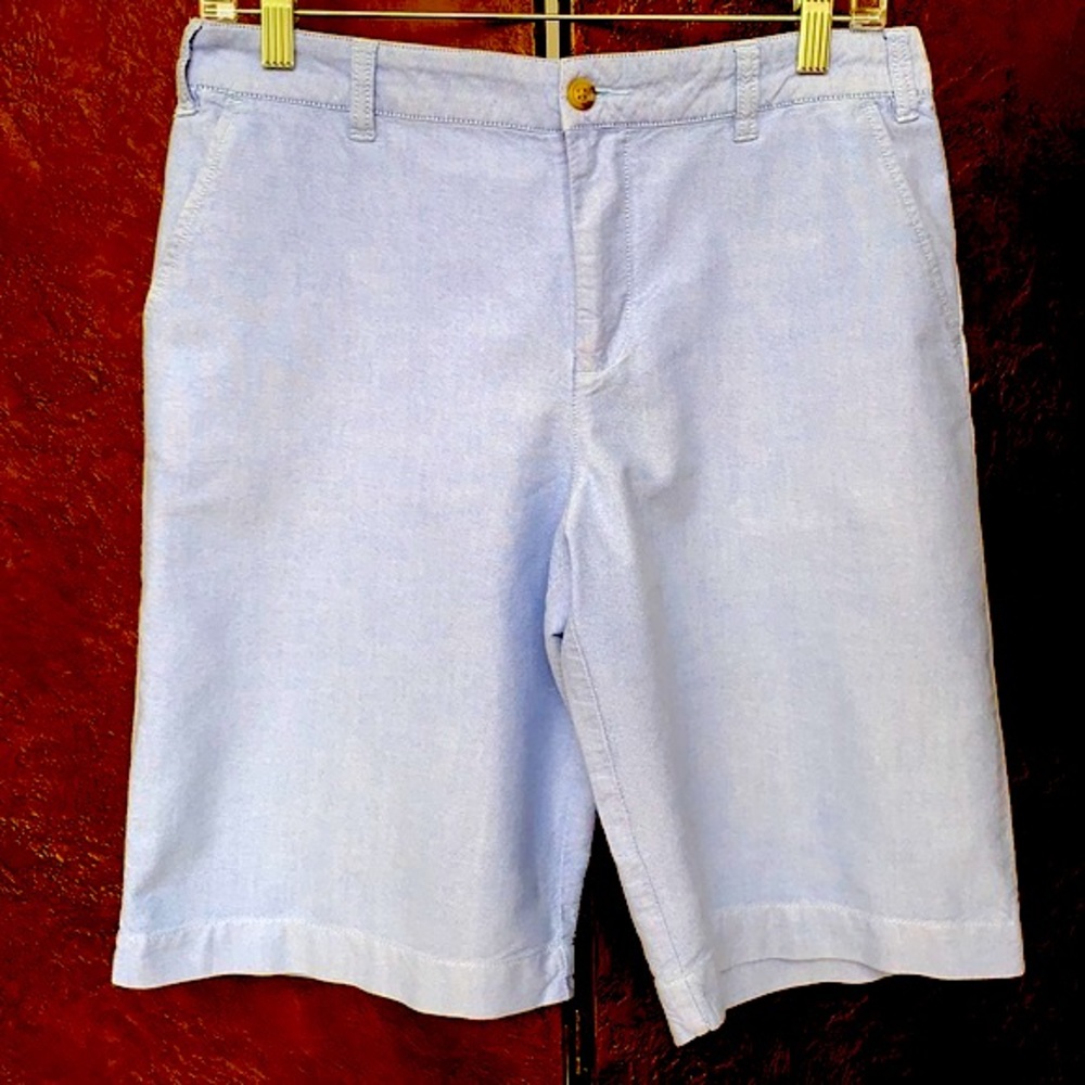 RALPH LAUREN Oxford Blue Shorts SUPER EUC Like New